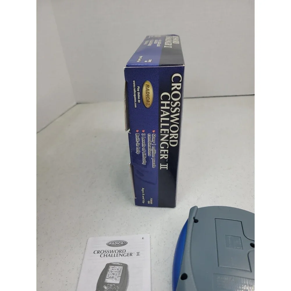 Crossword Challenger II 2001 Radica Handheld Crossword Vintage hand held Game